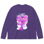 🦄🌈全身原色🌈🦄のKAWAII♡SNIPER ビッグシルエットロングスリーブTシャツ