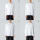 飼い主の浮世猫 Big Long Sleeve T-Shirt: model wear (male)