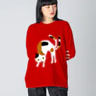 おばけ商店のおばけTシャツ＜大きい猫又＞ Big Long Sleeve T-Shirt