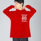 キッズモード某の還暦＆アラ還を軽やかにすごすロゴ(羽付きバックptバージョン)濃色用 Big Long Sleeve T-Shirt