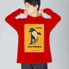 YS VINTAGE WORKSのチェコ・プラハ動物園　ペンギン　 ビッグシルエットロングスリーブTシャツ