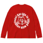 yutoooのあふれるおどろき ポンピンキャット Big Long Sleeve T-Shirt