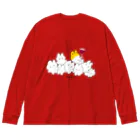 バナバニーShopのうさぎまみれ🐰🍷 Big Long Sleeve T-Shirt