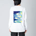 sketchbook shopの青の淵（バックプリント） Big Long Sleeve T-Shirt