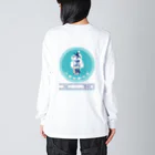 大貓和朋友的商店の台湾のアイス屋さん　バックプリント Big Long Sleeve T-Shirt