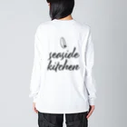 たつおと海子 公式ショップのSeasideKitchen（シンプル） ビッグシルエットロングスリーブTシャツ