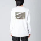 桃のりた坊 Big Long Sleeve T-Shirt