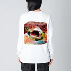 Laugh Rain Laboの夢路 White ver. Big Long Sleeve T-Shirt