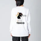 TENCO shopのTENCOちゃん（黒ロゴ） ビッグシルエットロングスリーブTシャツ