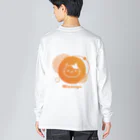 ユニコスタンプ®ストアの長袖の飼い猫 みずにゃ / MIZU-LT-0001 Big Long Sleeve T-Shirt