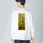 西垣肇也樹のオリジナルグッズの沿海浮揚図長袖衣 ビッグシルエットロングスリーブTシャツ