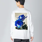 AIRIの青薔薇 ビッグシルエットロングスリーブTシャツ