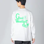 good weather dayのgoodweatherday＿ロンT2 ビッグシルエットロングスリーブTシャツ