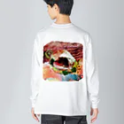 Laugh Rain Laboの夢路 White ver. Big Long Sleeve T-Shirt