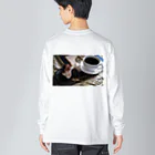 𝑺𝑼𝑵𝑵𝒀 𝑫𝑨𝒀𝑺 𝑪𝑶𝑭𝑭𝑬𝑬のケーキセット ロンT／ Big Long Sleeve T-Shirt