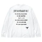 Màau Music.貓音樂 マウミュージックネコショップの政元裕羽ギターBS長袖T 選べるカラー Big Long Sleeve T-Shirt