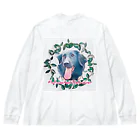 いざなぎ本舗の幸せの真ん中にフラッティ Big Long Sleeve T-Shirt