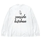 たつおと海子 公式ショップのSeasideKitchen（シンプル） ビッグシルエットロングスリーブTシャツ