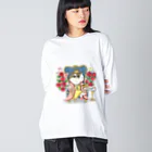 exotic＊otomeのクイーン★をとめ ビッグシルエットロングスリーブTシャツ