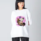 くぅTikTok猫部のTikTok猫部春バージョンロンＴ Big Long Sleeve T-Shirt