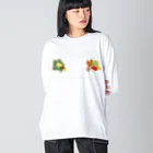 ISESTYLEのFRESH VEGETABLES ビッグシルエットロングスリーブTシャツ