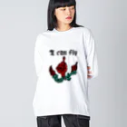 JINPIN (仁品)の飛ぶ Big Long Sleeve T-Shirt