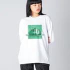 KEDARUGE EYEsのYU²JU²FUDAN CRASH -traditional- ビッグシルエットロングスリーブTシャツ