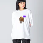 Theビーバーズ byこあらゆうのOkeyDokey-Beaver（旗ビーバー） Big Long Sleeve T-Shirt