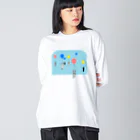 SU-KUのベタですみません。風船 Big Long Sleeve T-Shirt