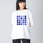 SU-KUのこっそり・杜若色 Big Long Sleeve T-Shirt