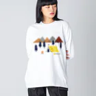 raindropのキャンプ ビッグシルエットロングスリーブTシャツ