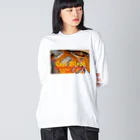 Cool Blood®︎ OFFICIAL WEB SHOPのCoolギタービッグシルエットロングスリーブTシャツ Bタイプ Big Long Sleeve T-Shirt