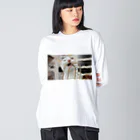 ㅋㅇㄹ_숍の田中雨緒・ω・噛む Big Long Sleeve T-Shirt