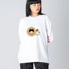 にゃぎまるのお店のぴゃぎまるドーナツ Big Long Sleeve T-Shirt