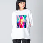 オミナエシの夢の中のクマちゃん Big Long Sleeve T-Shirt