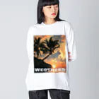 We otherSのWe otherS sunset print  Big Long Sleeve T-Shirt