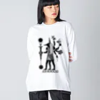 planetNITの【疫病退散】アヌビエ2021 Big Long Sleeve T-Shirt