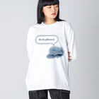 SU-KUのかたじけない ビッグシルエットロングスリーブTシャツ