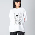 YU's SHOPのバスケットボールプレーヤーJR Big Long Sleeve T-Shirt