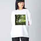 akane_art（茜音工房）の癒しの風景（樹木） ビッグシルエットロングスリーブTシャツ