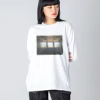 akane_art（茜音工房）の癒しの風景（海への入口） ビッグシルエットロングスリーブTシャツ