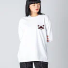 ARAPIANOのアライグマのアラちゃんビッグシルエットロングスリーブTシャツ Big Long Sleeve T-Shirt