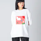 pastelia　shopのしずく ビッグシルエットロングスリーブTシャツ