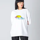 HANABI🌈のうちあげHANABI ビッグシルエットロングスリーブTシャツ