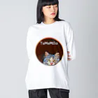 ToMoMiSaのSurveillance 猫 ビッグシルエットロングスリーブTシャツ