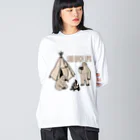 シロクマ商店のスローライフ イエティ Big Long Sleeve T-Shirt