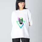 Vibin Designsのフランケンシュタインネオン Big Long Sleeve T-Shirt