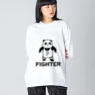 パンダプロレス&パンダジムのパンダプロレス ファイター Big Long Sleeve T-Shirt