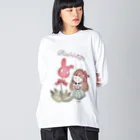 めいめい森のベルガットのRabbilip ビッグシルエットロングスリーブTシャツ