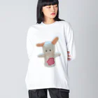 RBTの無うさぎ Big Long Sleeve T-Shirt